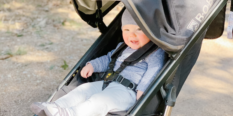 Child Sitting in BOB All Terrain Stroller
