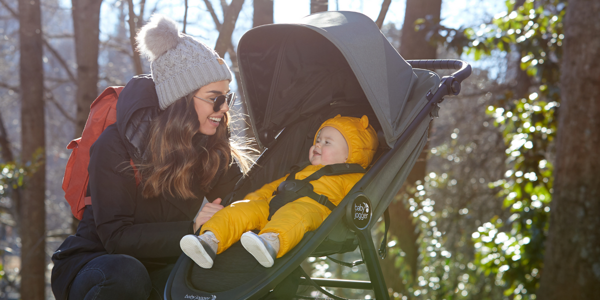 Mom with baby in the Baby Jogger City Mini GT2 Stroller