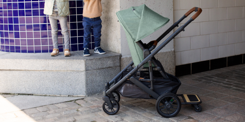 Uppababy Cruz V2 Stroller With Glider Board Attachment