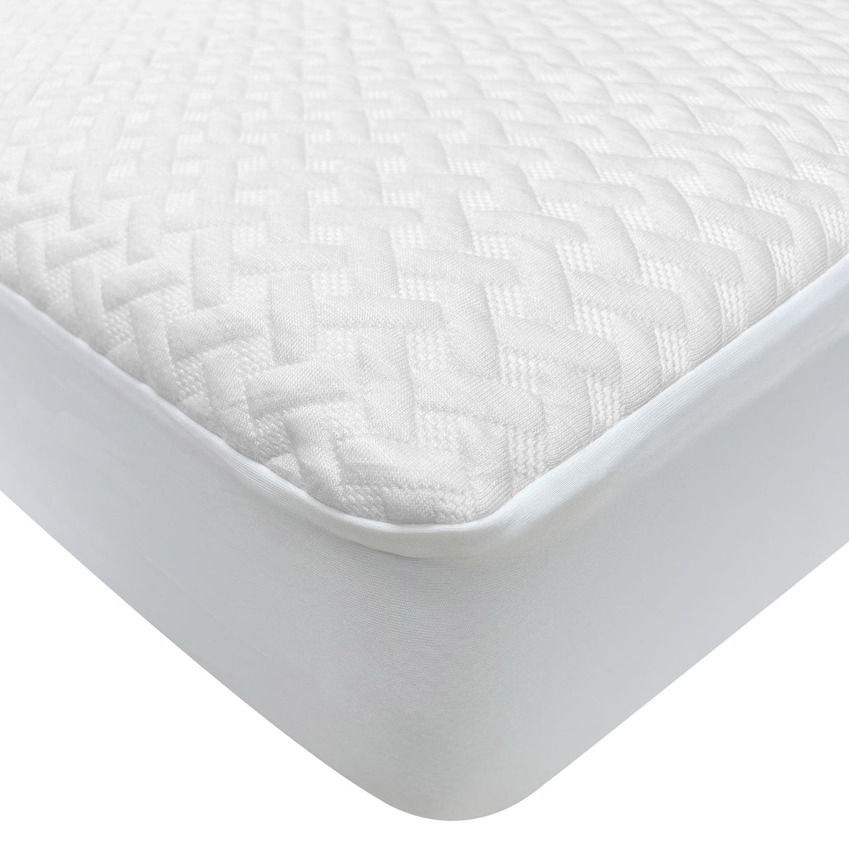 Drap et protecteur de matelas pour lit de bébé 2 en 1