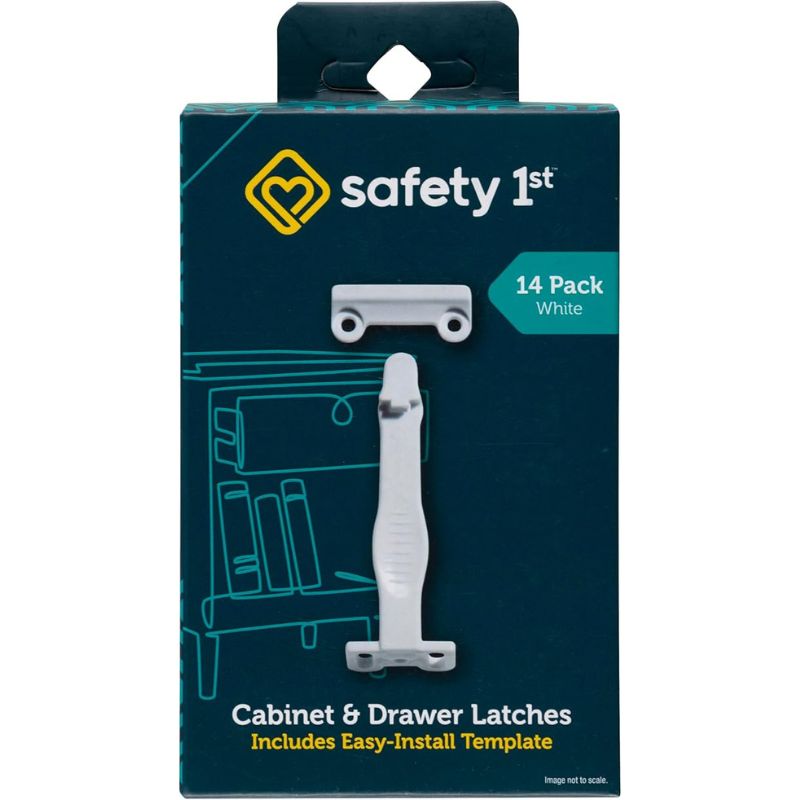 Cabinet & Drawer Latch - 14 Pack