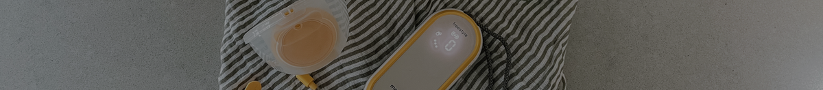 Medela breast pump on the counter