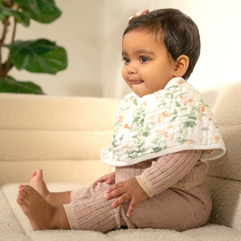 Bavoir Burpy en mousseline de coton