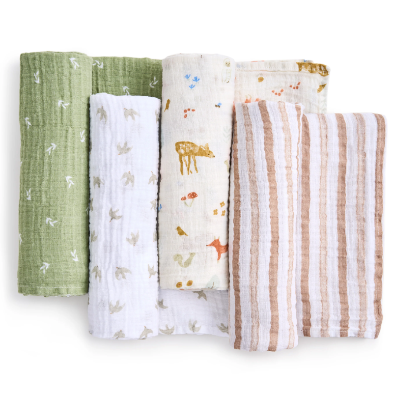 Cotton Muslin Swaddles - 4 Pack