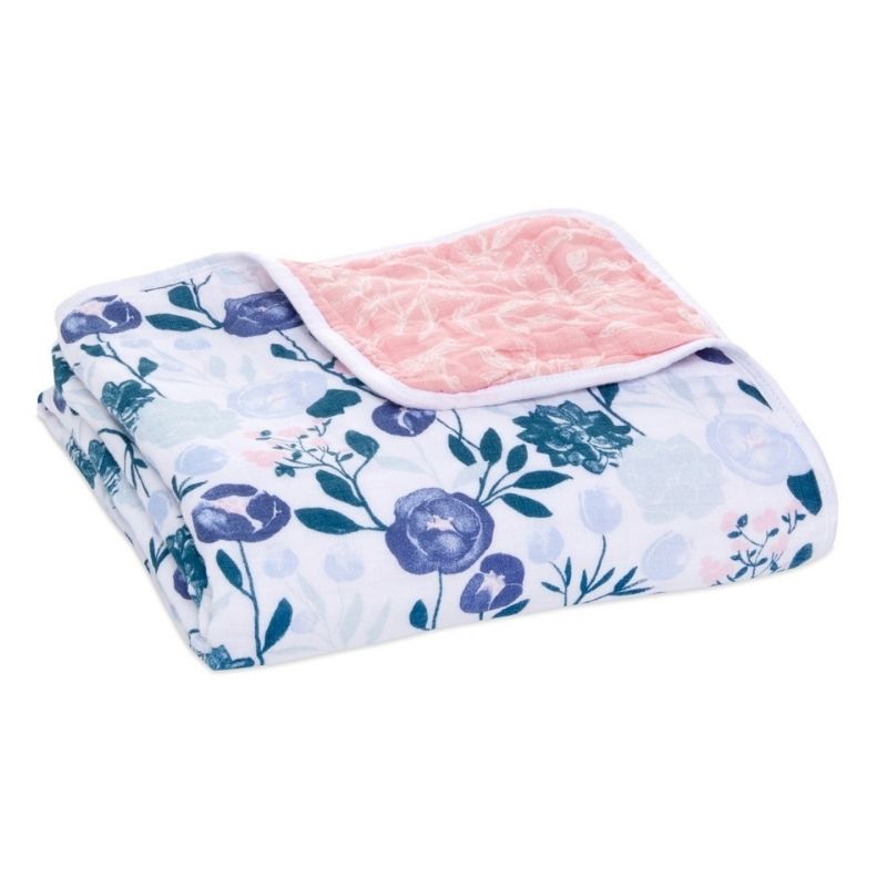Essentials Cotton Muslin Blanket  Flower Bloom