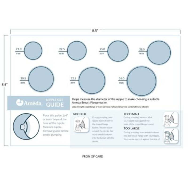 CustomFit Breast Pump Flanges - Medium (28.5mm)
