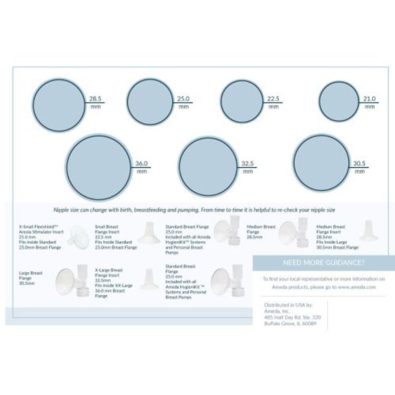 Custom Fit Breast Pump Flanges - Large 30.5mm
