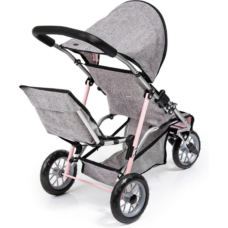 Poussette de poupée Duo Twin à 3 roues - Papillon