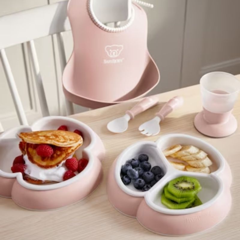 8 Piece Dinnerware Set Powder Pink