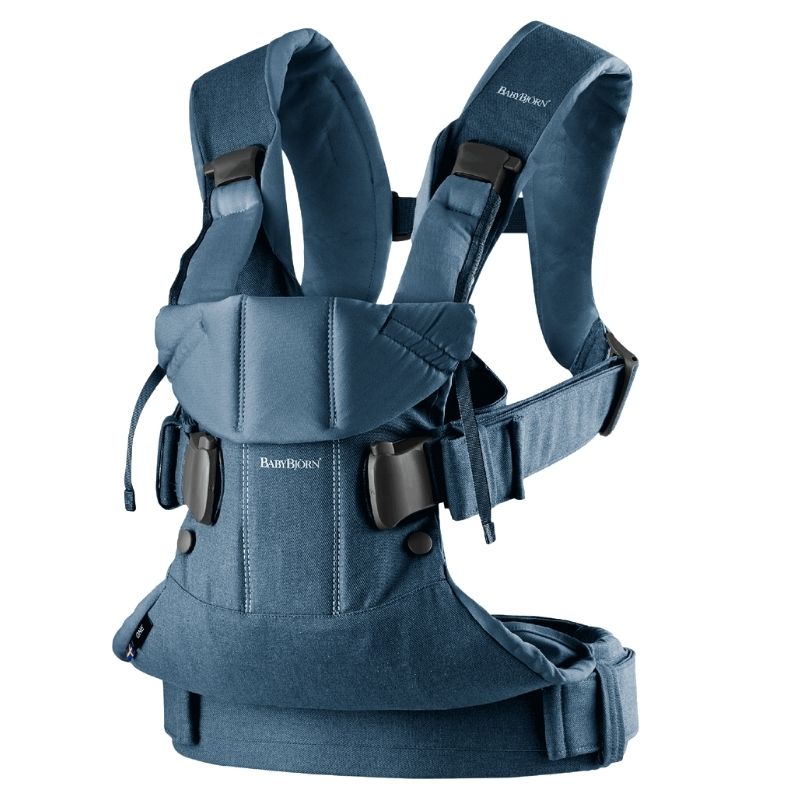 Baby Carrier One - Cotton Mix Denim Midnight Blue