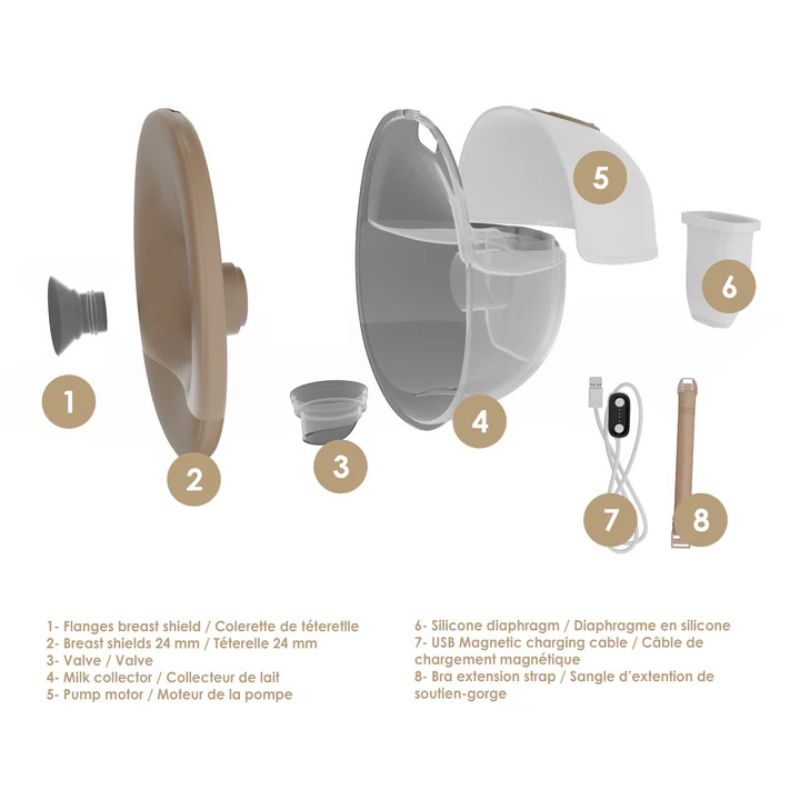 Replacement Valve & Silicone Diaphragm for Mumflöw Wearable Breast Pump – Set of 2