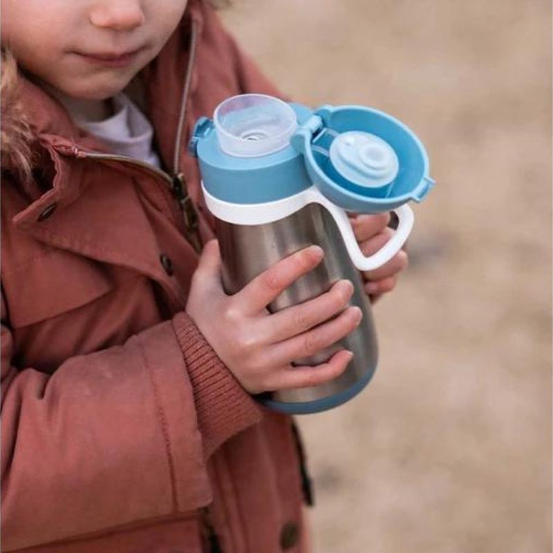 Stainless Steel Kids Water Bottle Rain