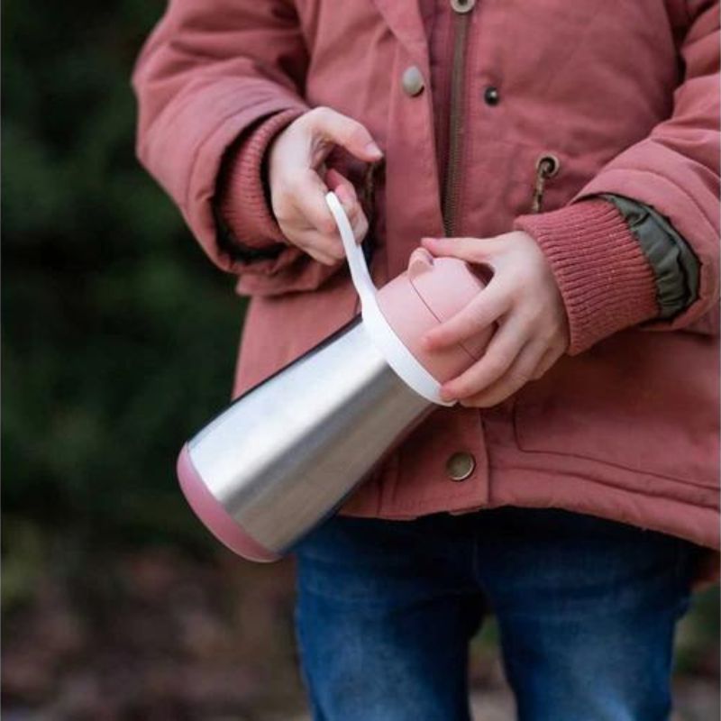 Stainless Steel Kids Water Bottle Rose