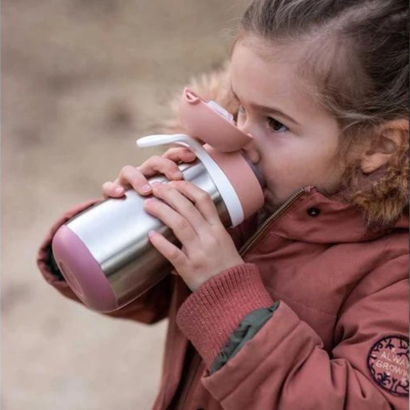 Stainless Steel Kids Water Bottle Rose