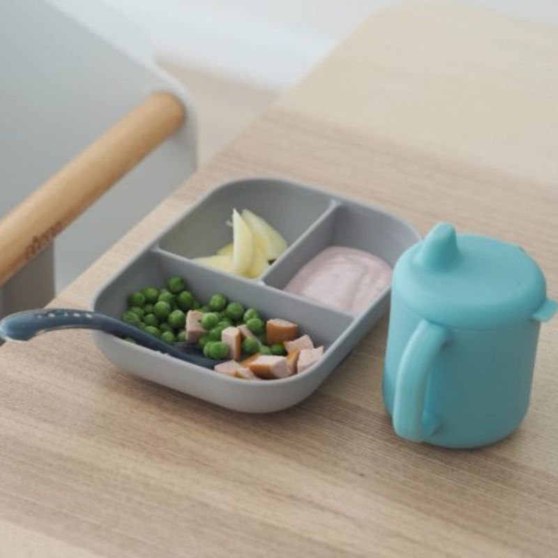 Silicone Feeding Set - 3pc Rain