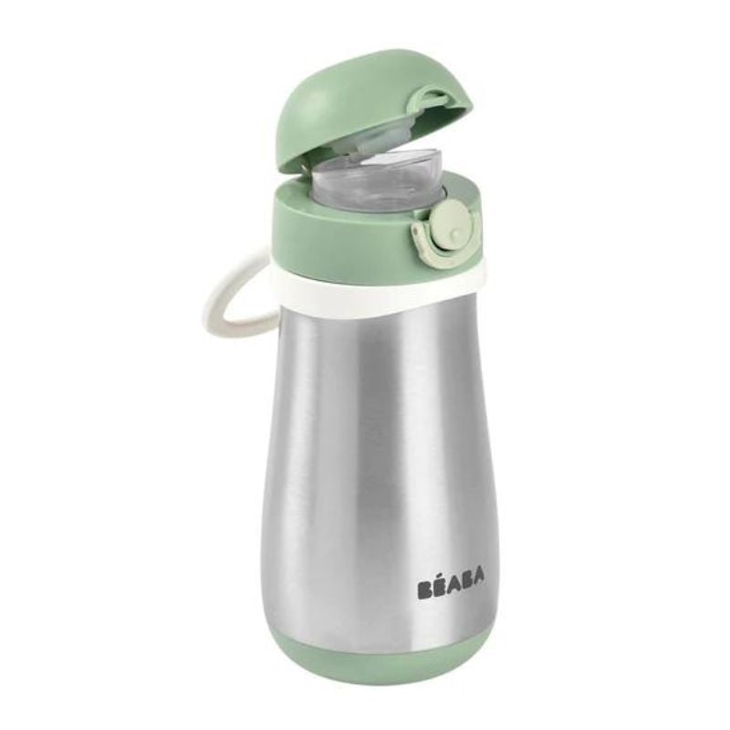 Stainless Steel Kids Water Bottle Sage