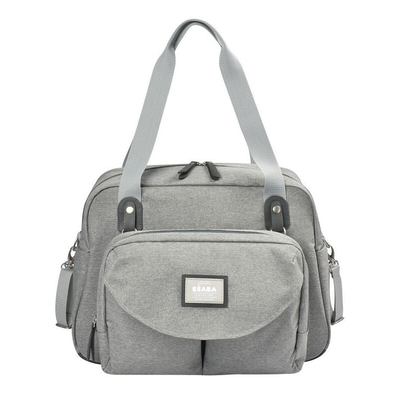 Geneva Changing and Diaper Bag Heather Grey