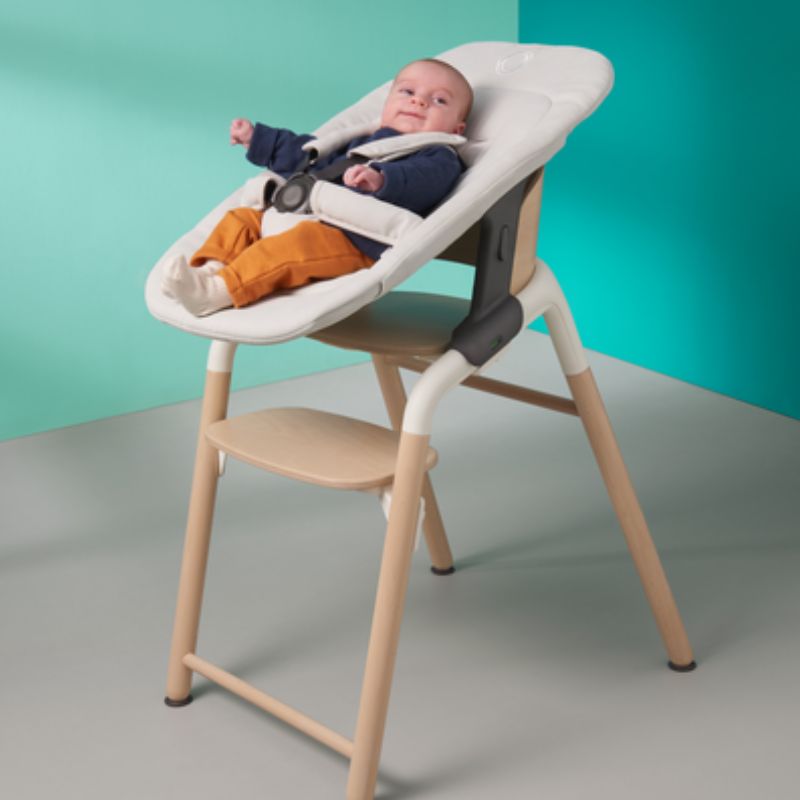Giraffe High Chair Newborn Set Polar White