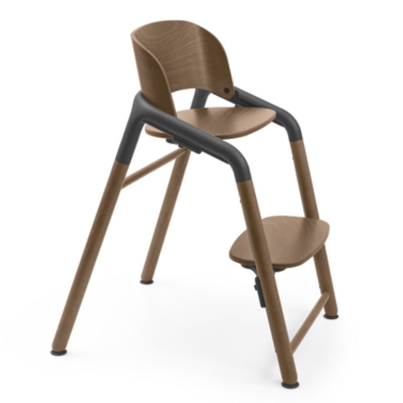 Giraffe Complete High Chair Set Warm Wood/Grey