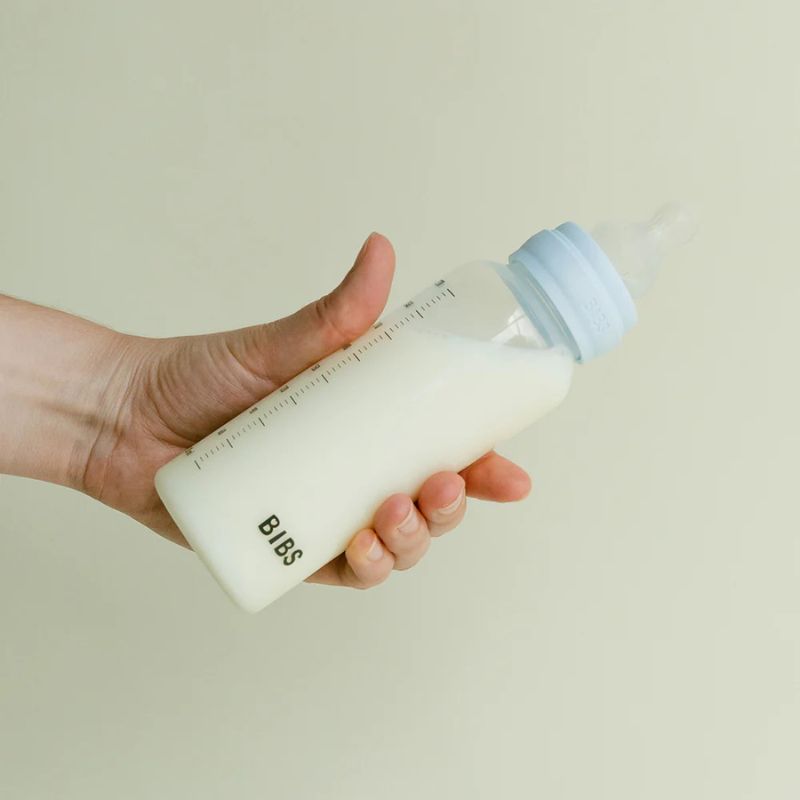 Baby Plastic Bottle Complete Set - Natural Rubber Latex