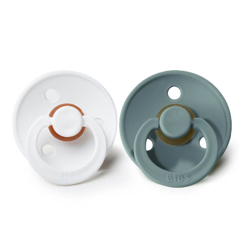 Natural Rubber Pacifier Combo - 2 Pack Island Sea + White
