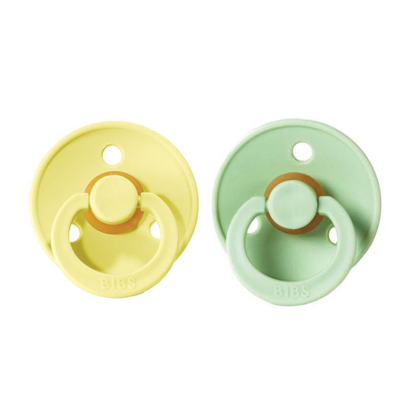 Natural Rubber Pacifier Combo - 2 Pack Pistachio & Sunshine