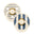 Pinstripe - Ivory Steel Blue