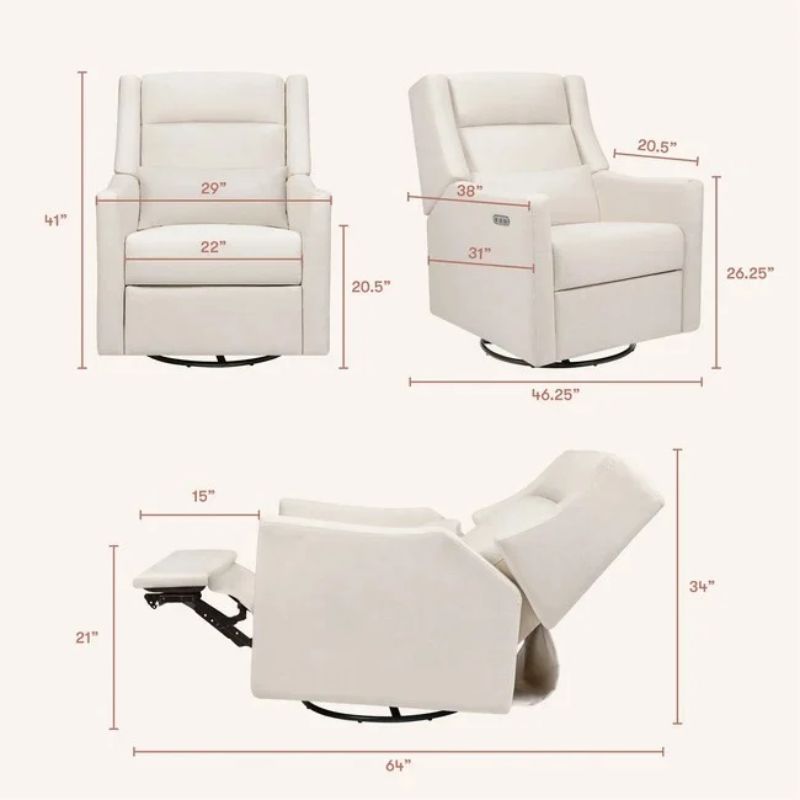 Kiwi Plus Power Recliner and Swivel Glider with Power Adjustable Headrest