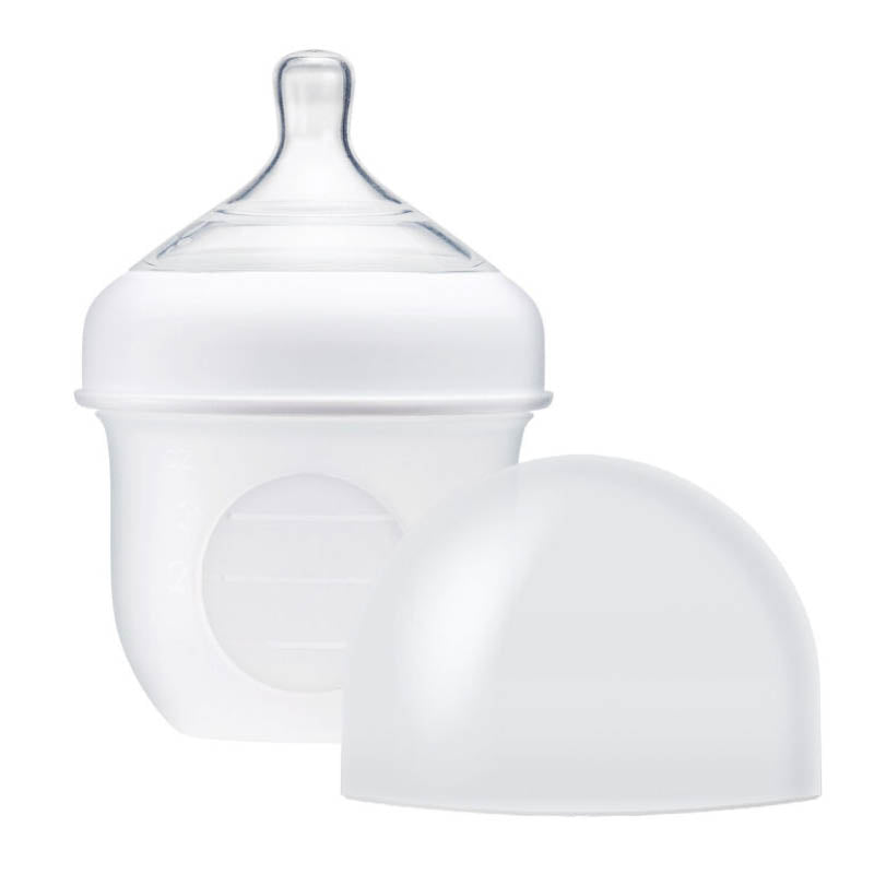 NURSH Silicone Bottle 3 Pack - 4oz grey