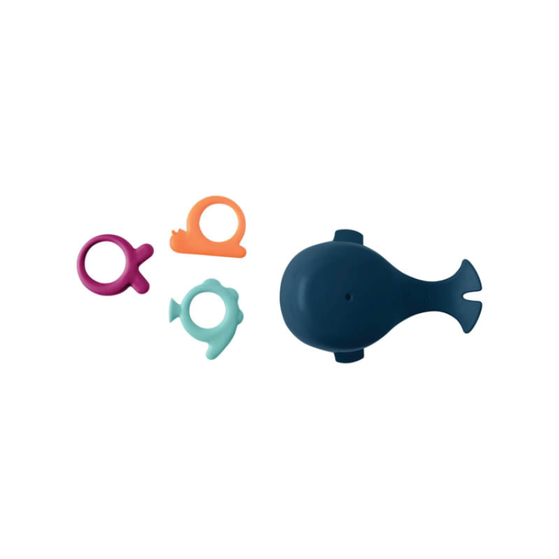 Chomp Hungry Whale Bath Toy navy