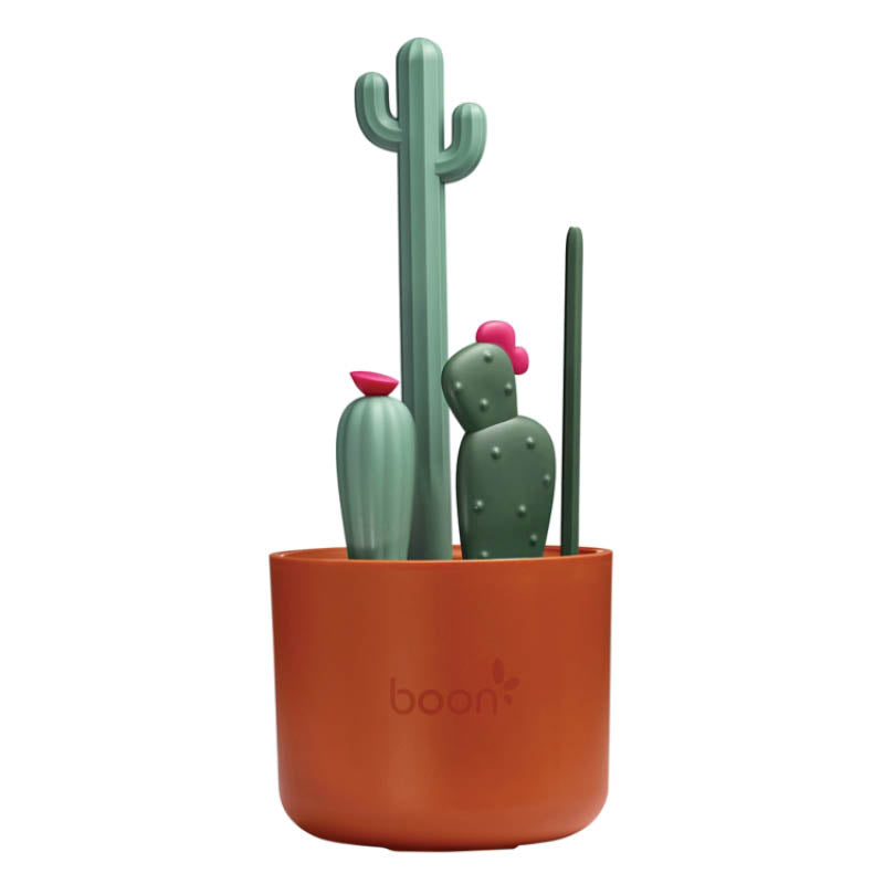 Bottle Cleaning Brush Set  Cactus/Brown