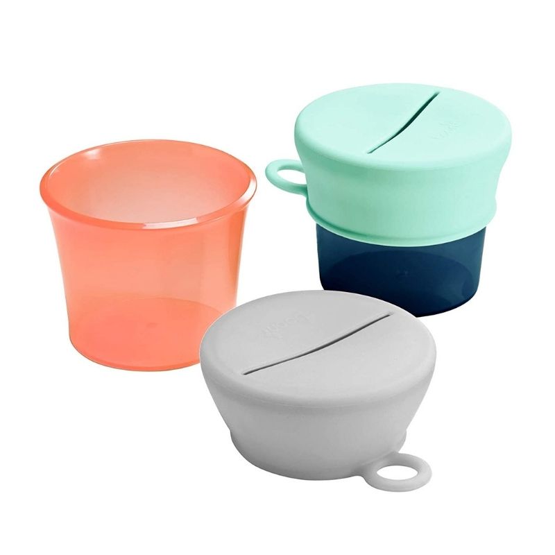 Snug Snack Cups with Lids -2 Pack 
