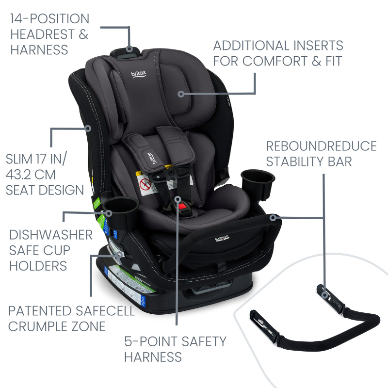 Poplar S Convertible Car Seat with ClickTight Installation