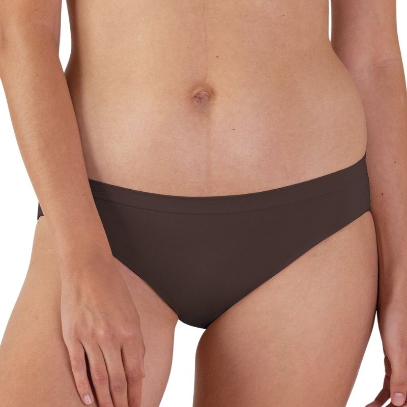 Mid-Rise  Seamless Panty Chestnut