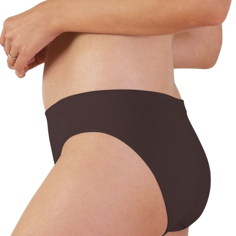 Mid-Rise  Seamless Panty Chestnut