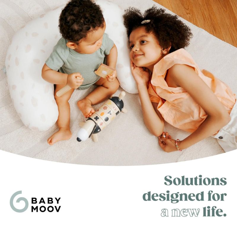 B.Love 2-in-1 Pregnancy & Breastfeeding Pillow - Off White Petals