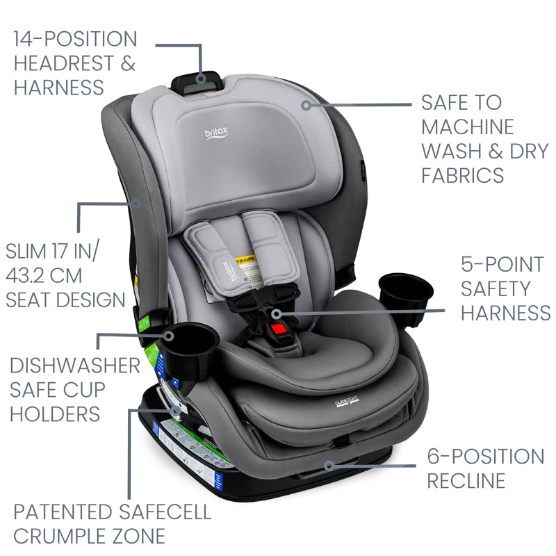 Poplar Convertible Car Seat with ClickTight Installation