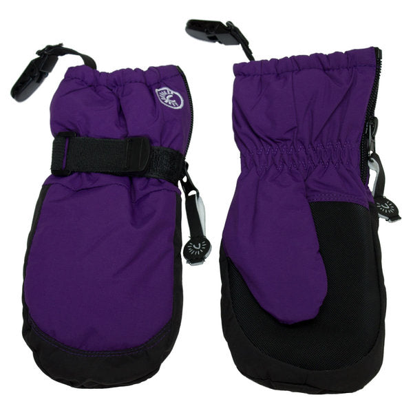 Zipper Mittens with Clips