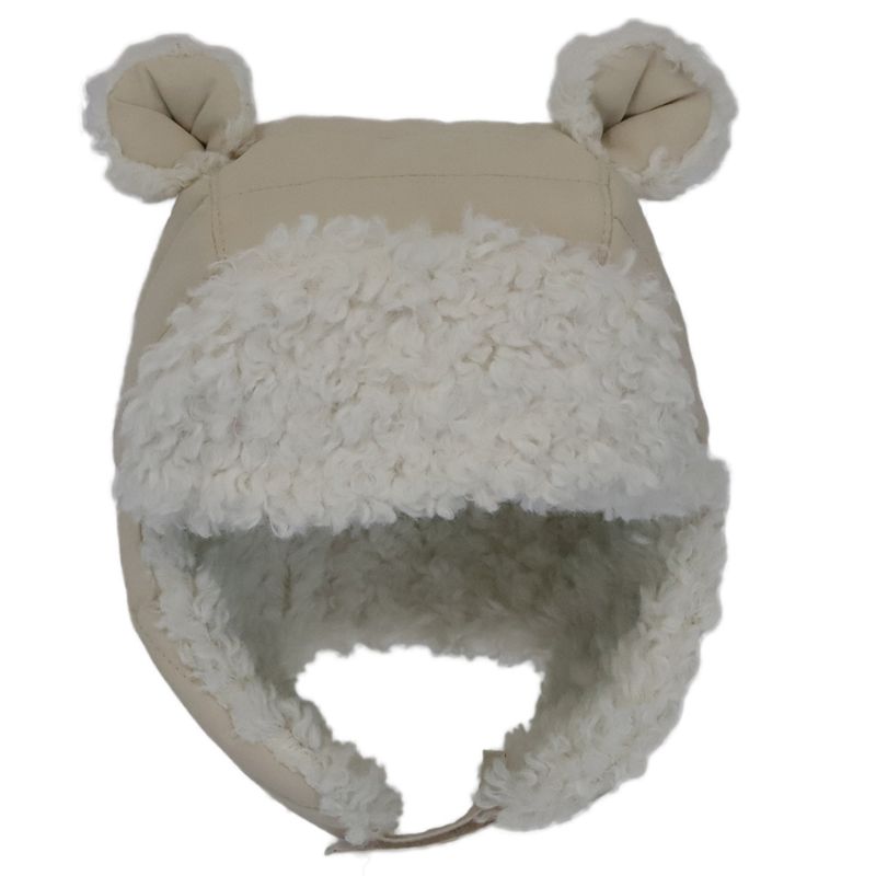 Puffer Bear Hat Cream
