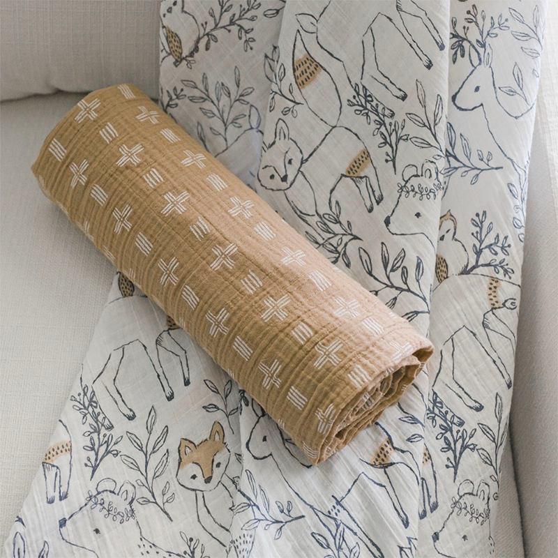 Muslin Swaddle Blankets - 2 Pack