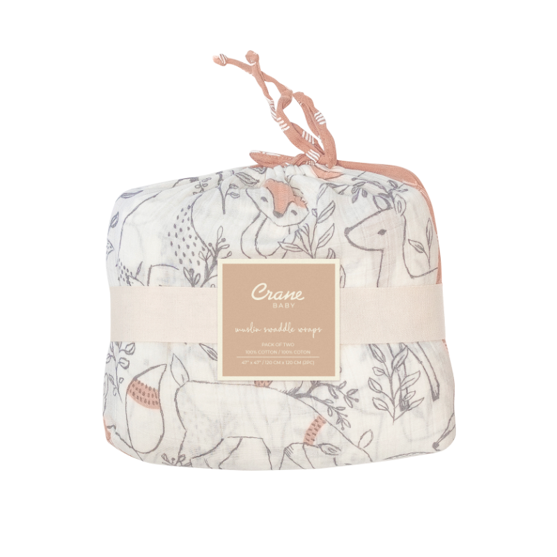 Muslin Swaddle Blankets - 2 Pack
