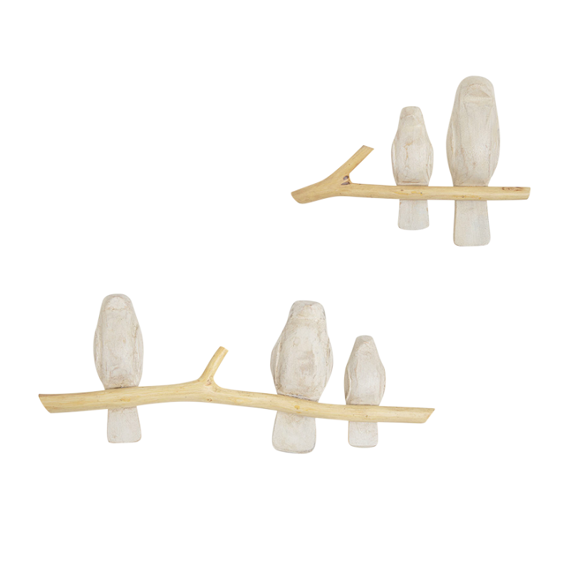 Perched Birds Wall Decor Set