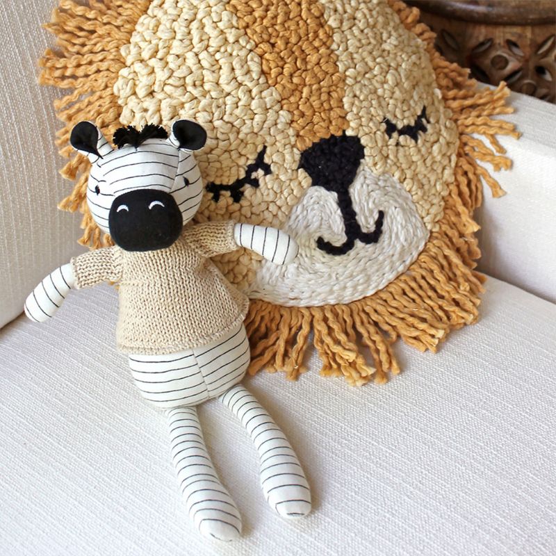 Jouet en peluche zèbre zoulou