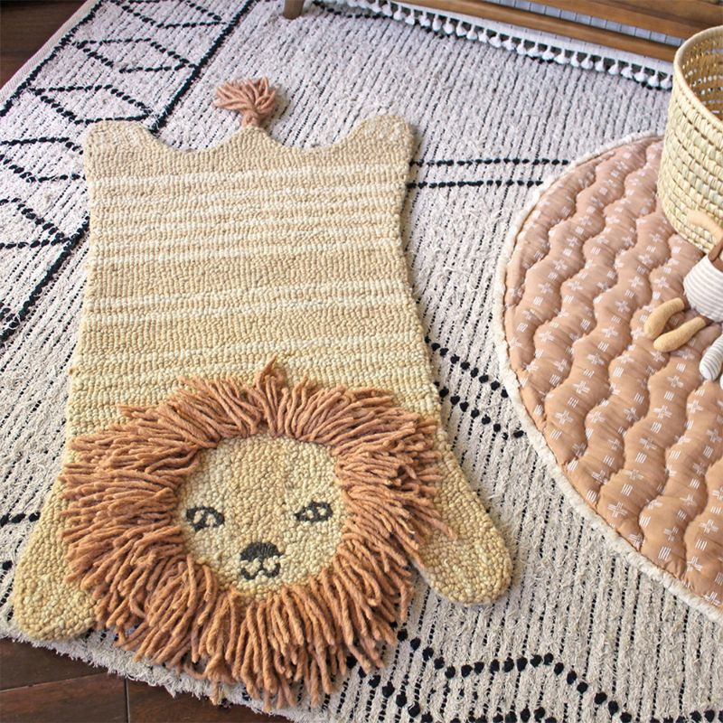 Tapis en forme de lion