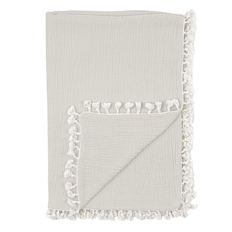 Tassel Muslin Blanket