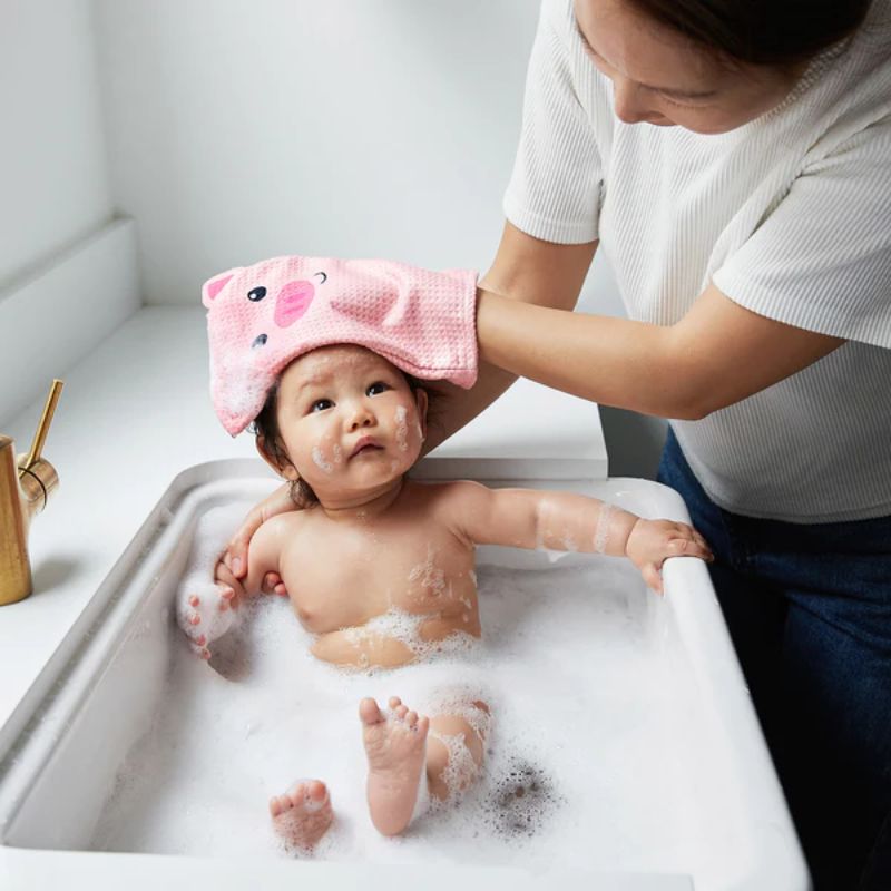 Animal Bath Mitt Parker Pig