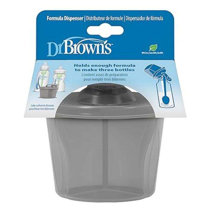 Distributeur de formule de voyage avec couvercle
