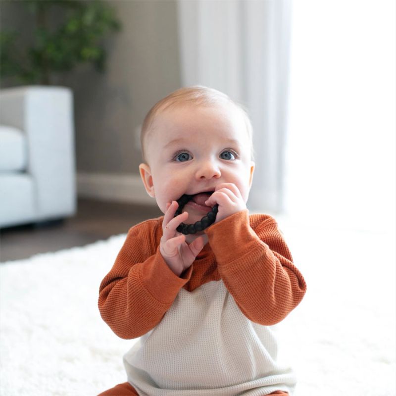 Beaded Teether Rings Black