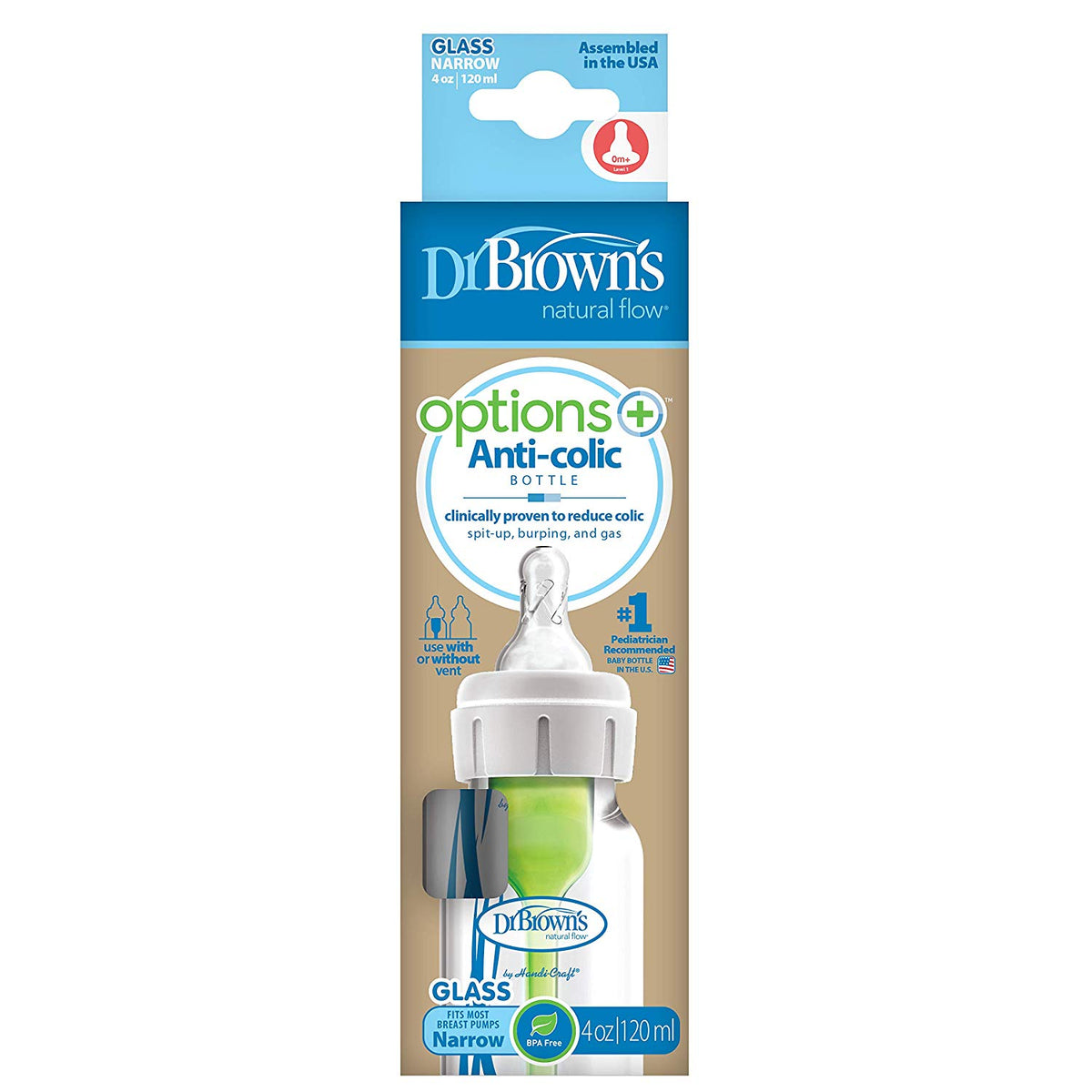 4oz Options+ Glass Narrow Bottles
