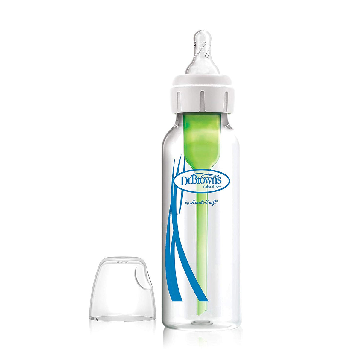 8oz Options+ Glass Narrow Bottles - 2 Pack 1 Pack